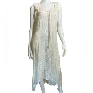NWOT Boho Cream Midi Dress